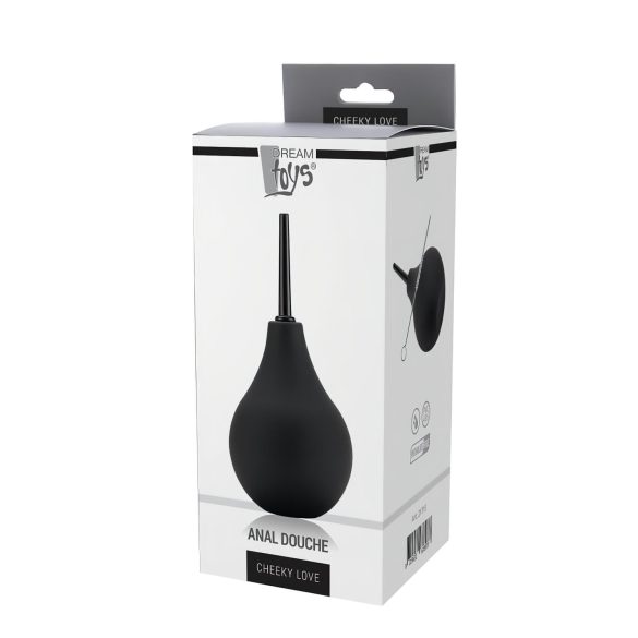 Cheeky Love - análny sprchový klystír - čierny - 224 ml