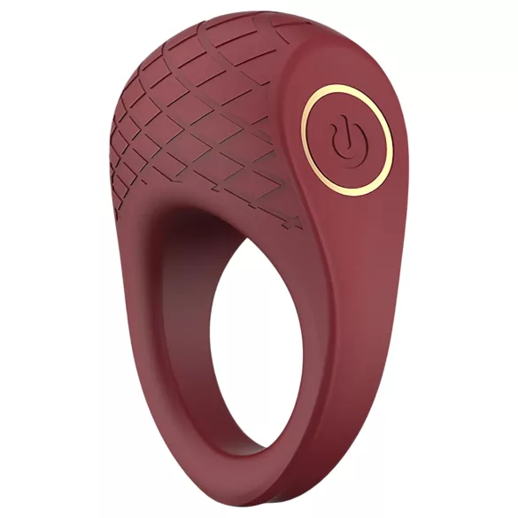 Dreamtoys Ivy - vibračný krúžok na penis - bordový