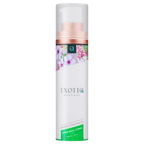 Exotiq - voňavý masážny olej - bazalka-citrón (100 ml)