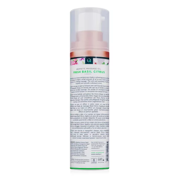 Exotiq - voňavý masážny olej - bazalka-citrón (100 ml)