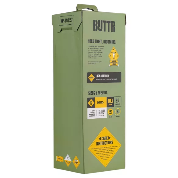 BUTTR - veľký dildo s prísavkou - čierny