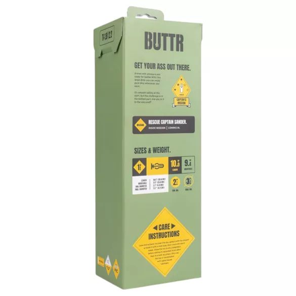 BUTTR - dildo s prísavkou - čierny