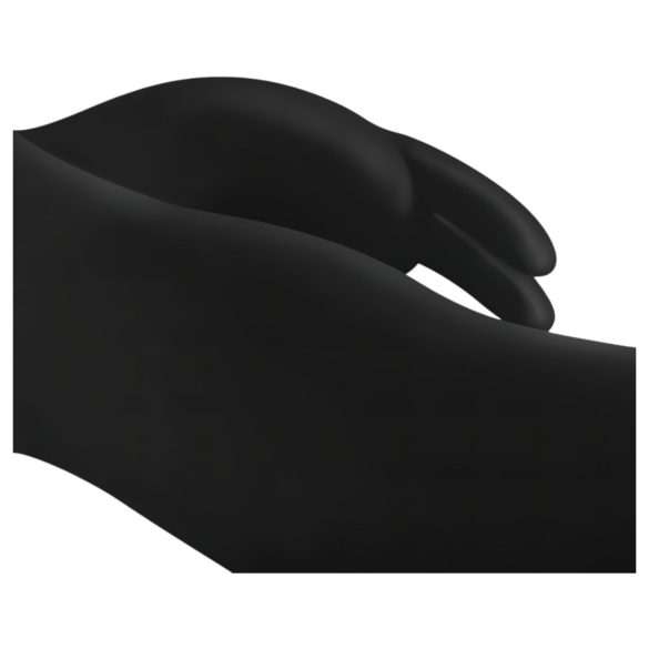 Easytoys Mad Rabbit - vibrátor na G-bod s klitoriálnym stimulátorom - čierny