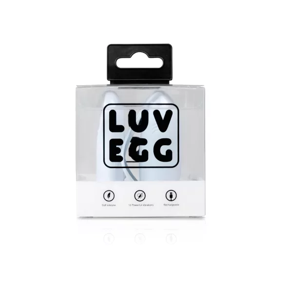 LUV EGG - vibračné vajíčko na diaľkové ovládanie - dobíjateľné - modré