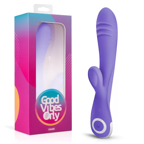 Good Vibes Only Fane Rabbit - vibrátor s klitorálnym výstupkom - fialový