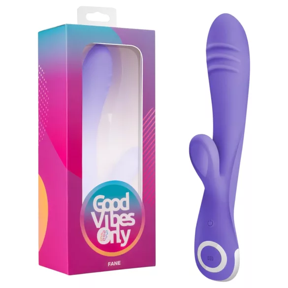 Good Vibes Only Fane Rabbit - vibrátor s klitorálnym výstupkom - fialový