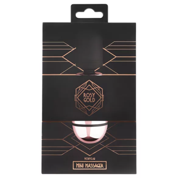 Rosy Gold - mini masážny vibrátor - dobíjací - ružové zlato