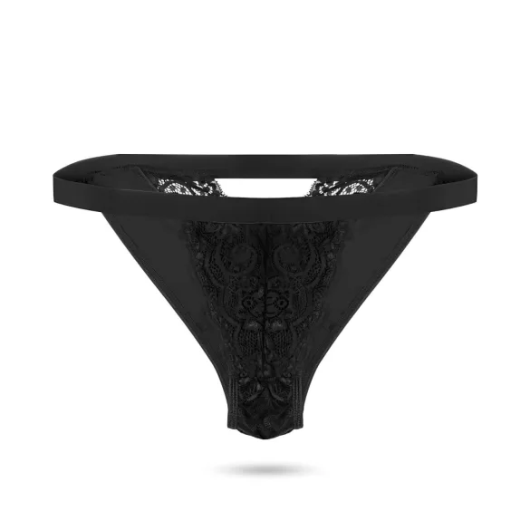Pantyrebel - vibračné nohavičky na diaľkové ovládanie - čierne (S-L)