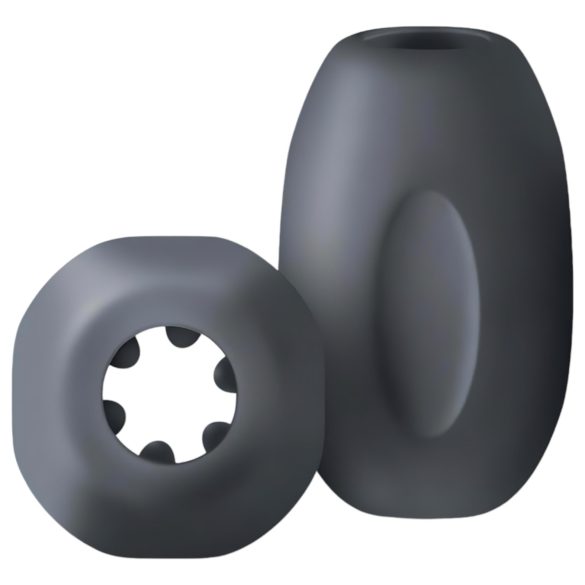 Boners - cestovný masturbátor - kompaktný - silikón/sivý