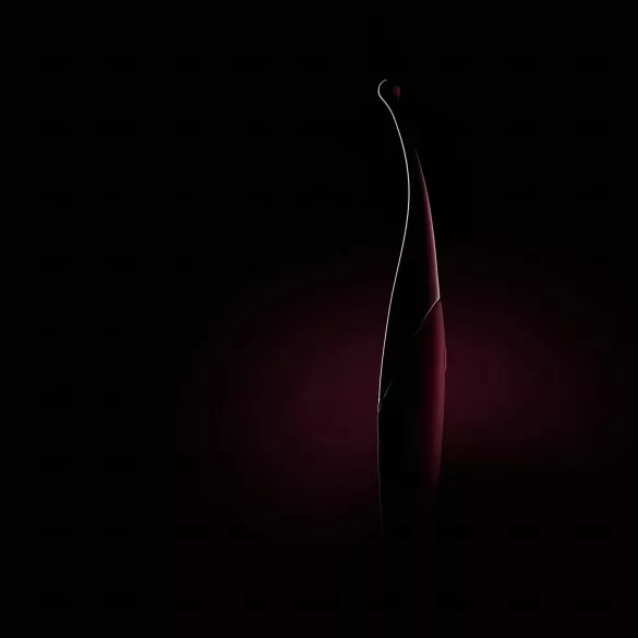 Senzi - vibračný stimulátor klitorisu - vodotesný, akumulátorový - červený