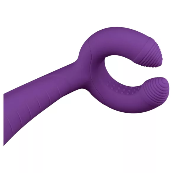 Easytoys - párový vibrátor - nabíjateľný, vodotesný - fialový
