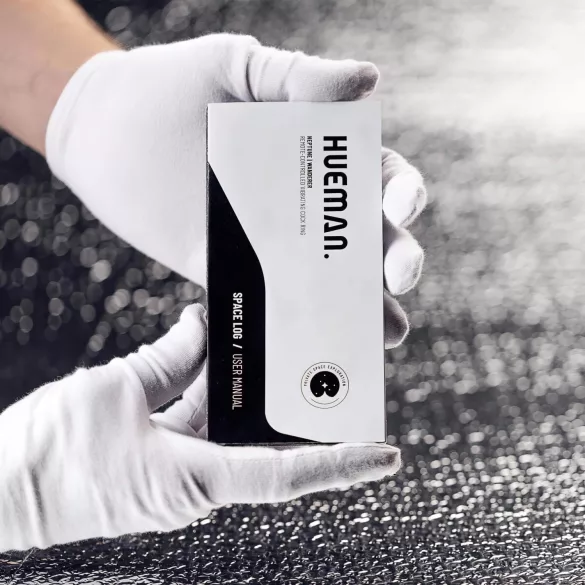 Hueman - análny vibrátor na diaľkové ovládanie - nabíjateľný, fialový