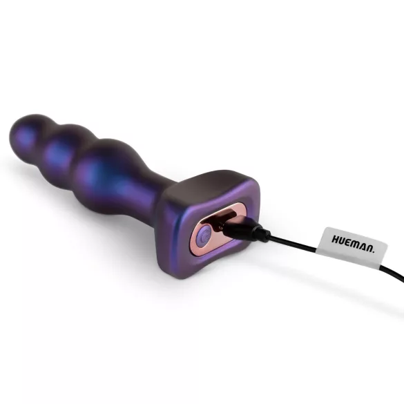 Hueman Space Inveder - análny vibrátor na batérie - vodotesný - fialový