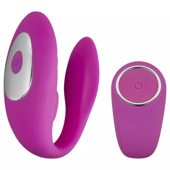 Easytoys - párový vibrátor - vodotesný, diaľkové ovládanie - ružový