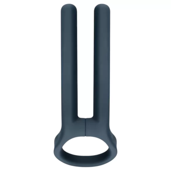 Boners - vibračný krúžok na penis a semenníky - nabíjateľný - modrý