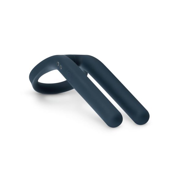 Boners - nabíjateľný vibračný krúžok na penis a semeníky (modrý)