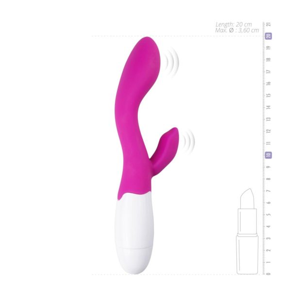 Easytoys - vibrátor s ramienkom na klitoris - dobíjací - ružový