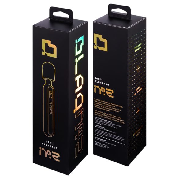 BLAQ - vibračný masážny prístroj - digitálny - čierny