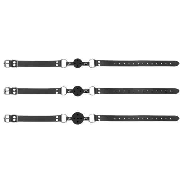 Bedroom Fantasies - sada ústnych roubíkov - 3 ks - čierna