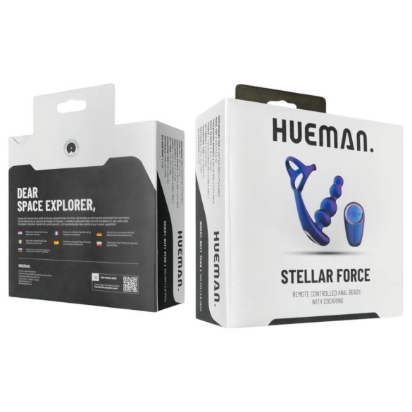 Hueman Stellar Force - análny vibrátor a erekčný krúžok (fialový)