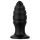 BUTTR Aftershock - obrovský análny plug (čierny) - 23 cm