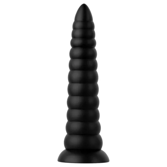 BUTTR Caterpiller - obrovský análny kolík (čierny) - 29 cm