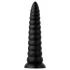 BUTTR Caterpiller - obrovský análny kolík (čierny) - 29 cm