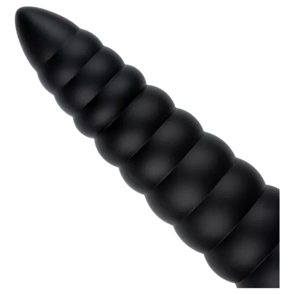 BUTTR Caterpiller - obrovský análny kolík (čierny) - 29 cm