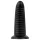 BUTTR Double Ribbed - obrovský rebrovaný análny kolík (čierny) - 26 cm