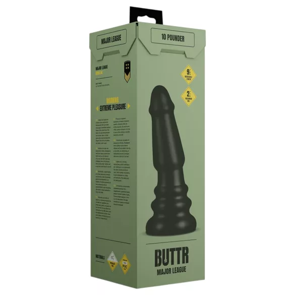 BUTTR Tactical II - obrovský análny kolík (čierny) - 26 cm