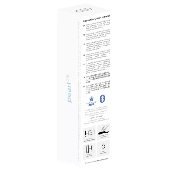 Kiiroo Pearl 2 - interaktívny, vodotesný vibrátor na bod G (modrý)