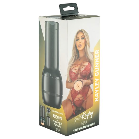Kiiroo Kayley Gunner - masturbátor vagína - PowerBlow kompatibilný - naturálny