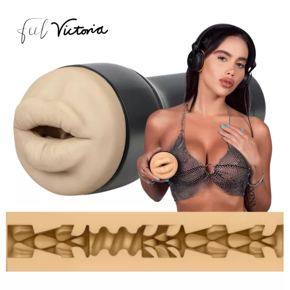 Kiiroo Victoria June - umelé ústa - kompatibilné s PowerBlow (prírodné)