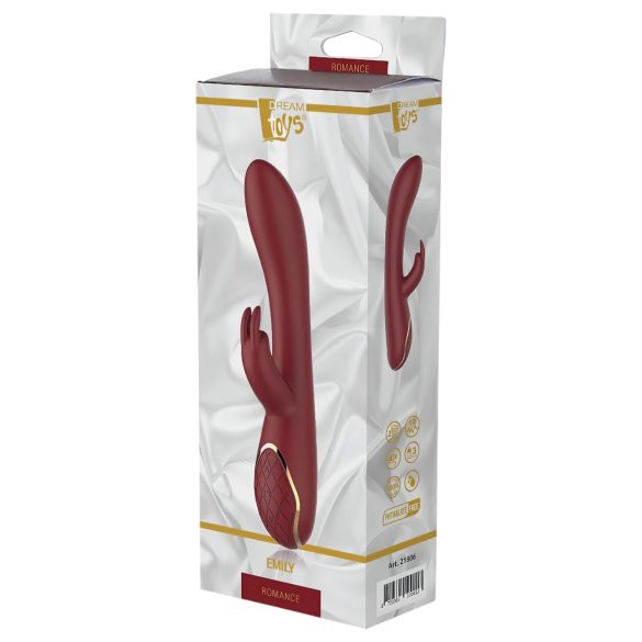 Romance Emily - masážny vibrátor na G-bod s klitorálnym stimulátorom (červený)