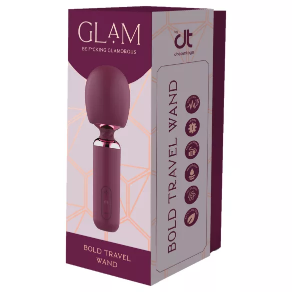 Glam - mini wand vibrátor (fialový)