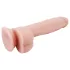 Mr. Dixx 7.6 - realistický dildo s prísavkou a semenníkmi - telová farba 19,5 cm