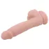 Mr. Dixx 7.6 - realistický dildo s prísavkou a semenníkmi - telová farba 19,5 cm