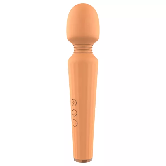 Glam - masážny vibrátor s akumulátorom - oranžový