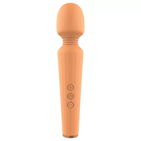 Glam - masážny vibrátor s akumulátorom - oranžový