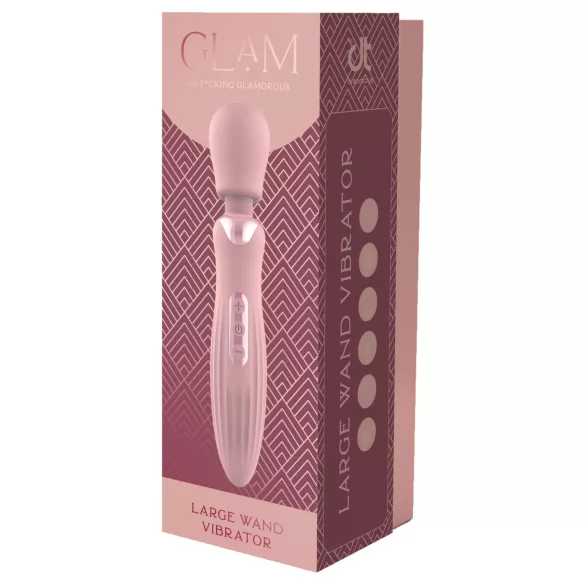 Glam - veľký wand vibrátor (ružový)