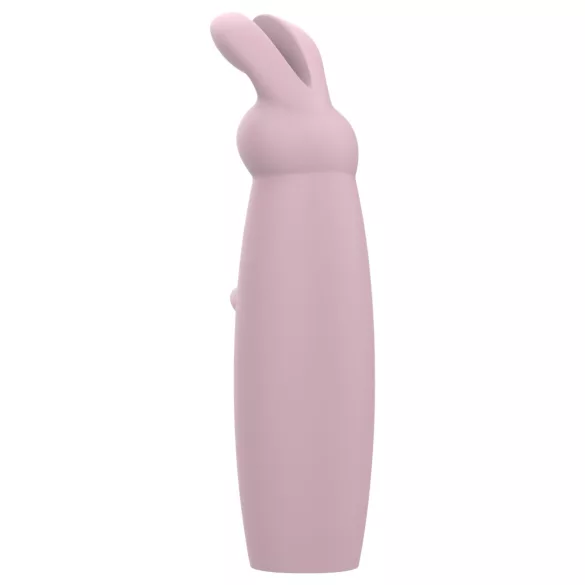 Nude Hazel - vibrátor na klitoris s králikom - fialový - nabíjateľný