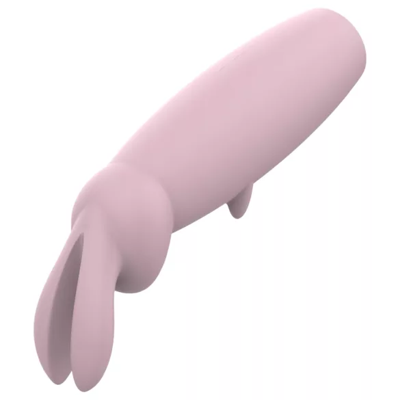 Nude Hazel - vibrátor na klitoris s králikom - fialový - nabíjateľný