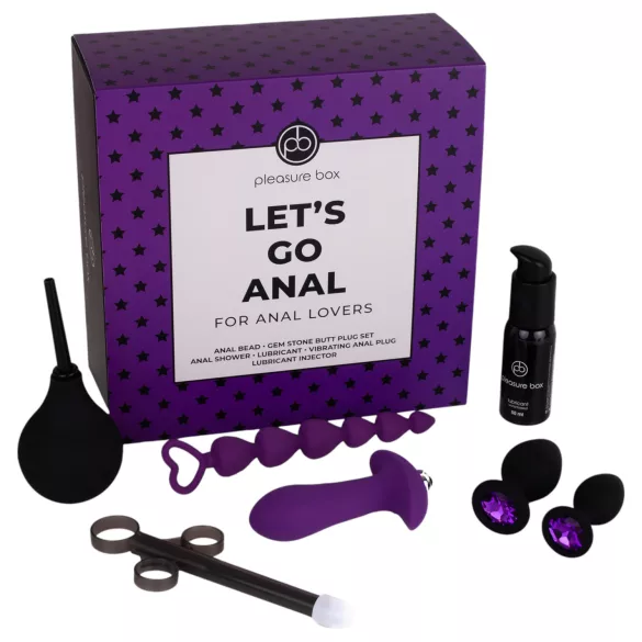 Pleasure Box Let's Go Anal - análna súprava - 7 dielov