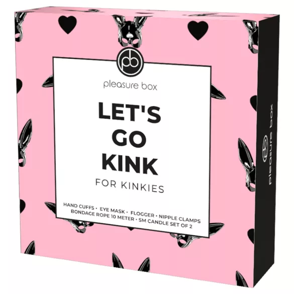 Pleasure Box Let's Go Kink - BDSM sada na zväzovanie - 6 dielov