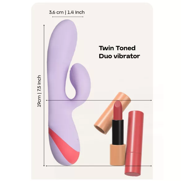 Dreamtoys Love Signal - vibrátor s ramenom na klitoris (fialový)