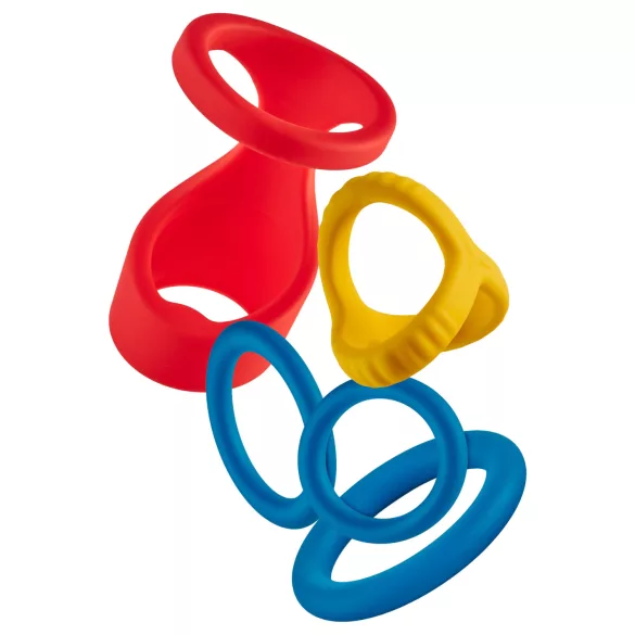 Dreamtoys Love Signal - sada erekčných krúžkov (viacfarebná)