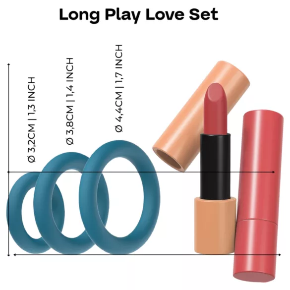 Dreamtoys Love Signal - sada erekčných krúžkov (viacfarebná)