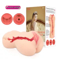   Kokos Onahole 001 XL - realistická umelá vagína masturbátor (telovej farby)