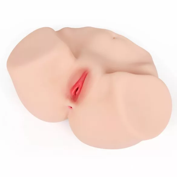 Kokos Maria - realistický torzo masturbátor vagína a anál - prírodná farba