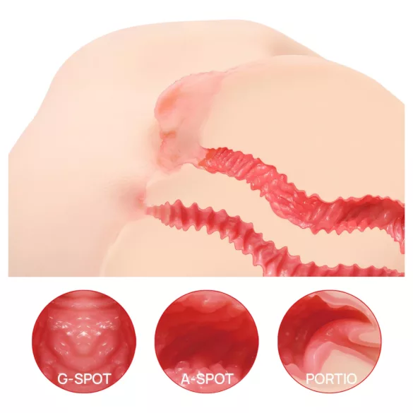 Kokos Vanilla 004 - realistický torzo masturbátor - naturálny